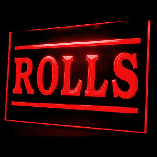 110012 Rolls Cafe Shop BBQ Bar Grill Home Decor Open Display illuminated Night Light Neon Sign 16 Color By Remote