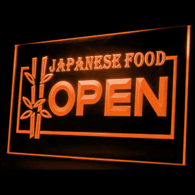 110016 OPEN Japanese Food Shop Cafe Restaurant Home Decor Open Display illuminated Night Light Neon Sign 16 Color By Remote