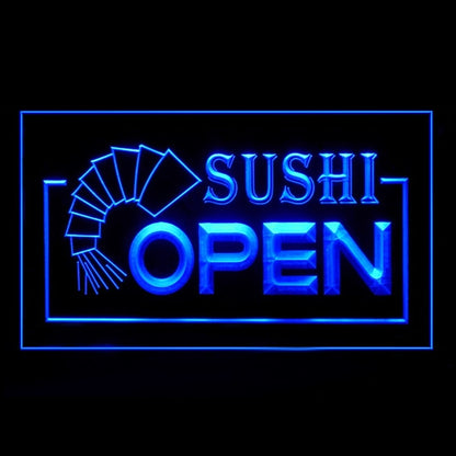 110019 OPEN Sushi Shop Restaurant Bar Cafe Home Decor Open Display illuminated Night Light Neon Sign 16 Color By Remote
