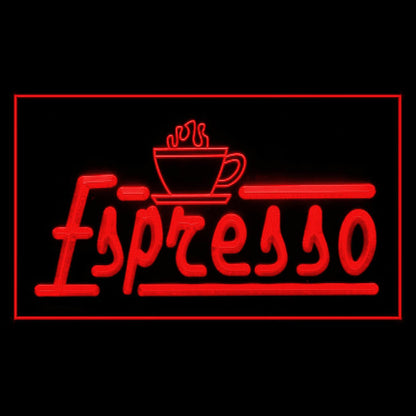 110030 Espresso Coffee Shop Cafe Home Decor Open Display illuminated Night Light Neon Sign 16 Color By Remote