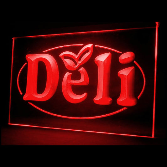 110031 Deli Cafe Shop Grocery Store Home Decor Open Display illuminated Night Light Neon Sign 16 Color By Remote