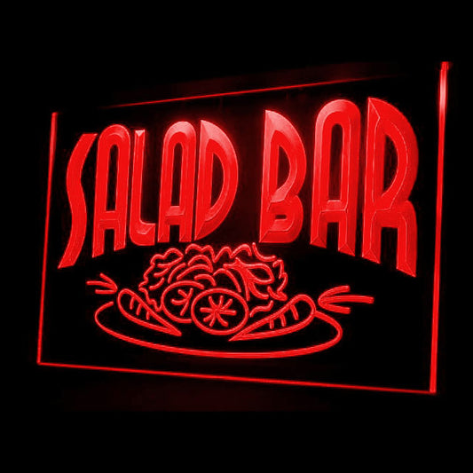110036 Salad Bar Cafe Shop Restaurants Home Decor Open Display illuminated Night Light Neon Sign 16 Color By Remote