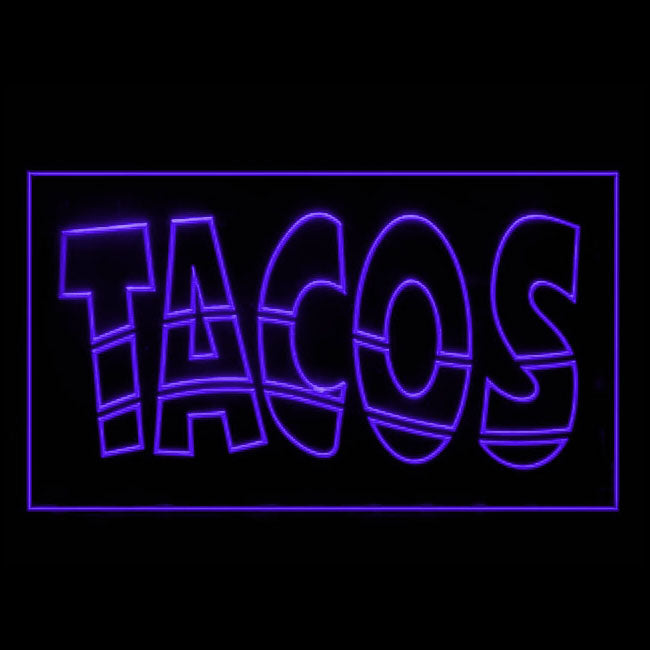 110038 Mexican Tacos Shop Cafe Store Home Decor Open Display illuminated Night Light Neon Sign 16 Color By Remote