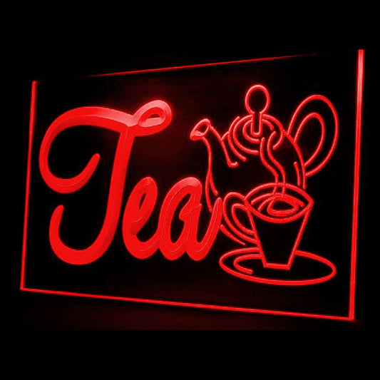110039 Tea Cafe Shops Store Home Decor Open Display illuminated Night Light Neon Sign 16 Color By Remote