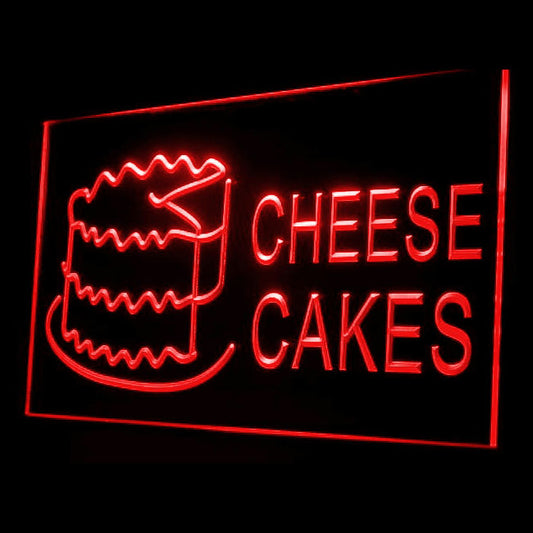 110041 Cheese Cakes Bakery Shop Cafe Home Decor Open Display illuminated Night Light Neon Sign 16 Color By Remote