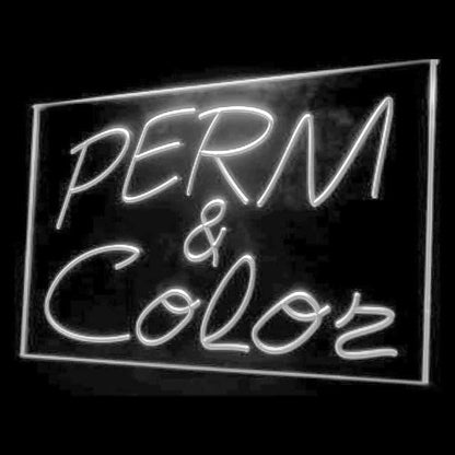 110042 Perm & Color Hair Beauty Salon Haircut Home Decor Open Display illuminated Night Light Neon Sign 16 Color By Remote