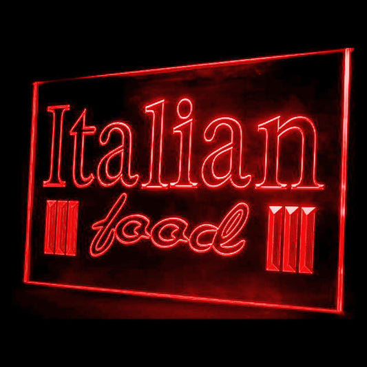110047 Italian Food Restaurant Shop Cafe Home Decor Open Display illuminated Night Light Neon Sign 16 Color By Remote