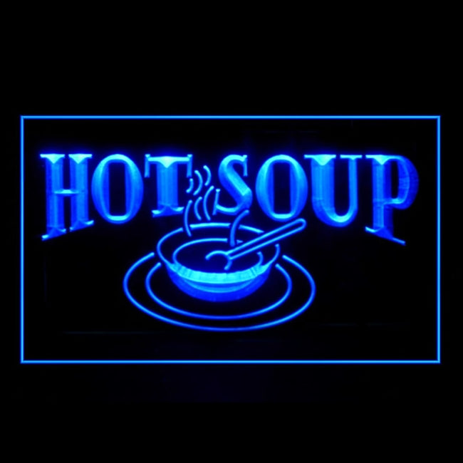 110051 Hot Soup Restaurant Cafe Shop Bar Home Decor Open Display illuminated Night Light Neon Sign 16 Color By Remote