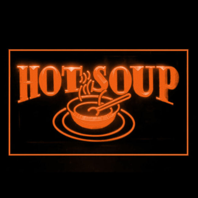 110051 Hot Soup Restaurant Cafe Shop Bar Home Decor Open Display illuminated Night Light Neon Sign 16 Color By Remote