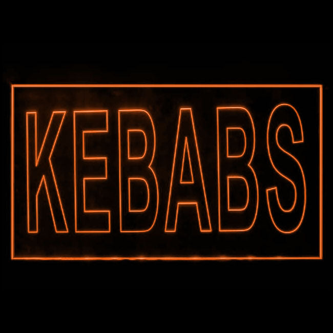 110052 Kebabs Cafe Restaurant Bar Grill Shop Home Decor Open Display illuminated Night Light Neon Sign 16 Color By Remote