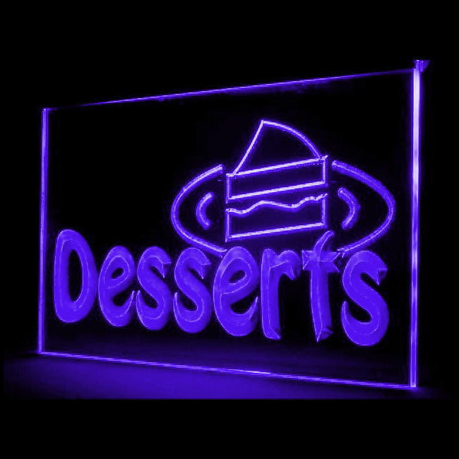 110057 Desserts Shop Bar Cafe Home Decor Open Display illuminated Night Light Neon Sign 16 Color By Remote