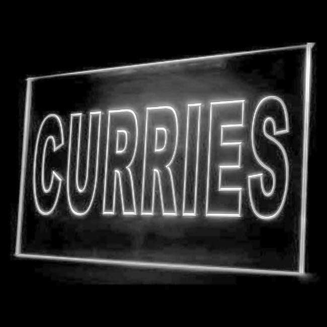 110058 Curries Restaurant Cafe Curry Shop Home Decor Open Display illuminated Night Light Neon Sign 16 Color By Remote