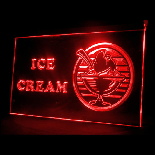 110069 OPEN Ice Cream Cafe Shop Home Decor Open Display illuminated Night Light Neon Sign 16 Color By Remote