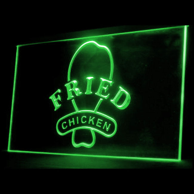110072 OPEN Fried Chicken Fast Food Shop Home Decor Open Display illuminated Night Light Neon Sign 16 Color By Remote