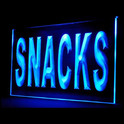 110075 Snacks Food Shop Store Cafe Home Decor Open Display illuminated Night Light Neon Sign 16 Color By Remote