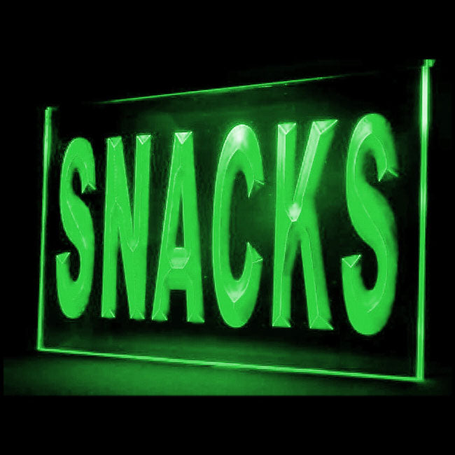 110075 Snacks Food Shop Store Cafe Home Decor Open Display illuminated Night Light Neon Sign 16 Color By Remote