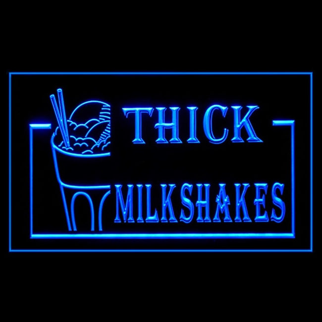 110079 Thick Milkshakes Beverage Shop Cafe Home Decor Open Display illuminated Night Light Neon Sign 16 Color By Remote
