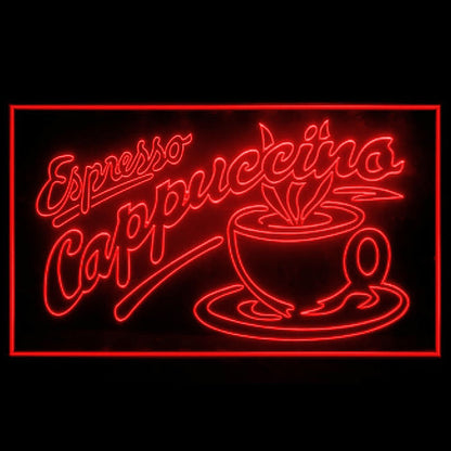 110083 Espresso Cappuccino Coffee Cafe Shop Home Decor Open Display illuminated Night Light Neon Sign 16 Color By Remote