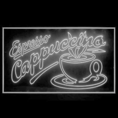 110083 Espresso Cappuccino Coffee Cafe Shop Home Decor Open Display illuminated Night Light Neon Sign 16 Color By Remote