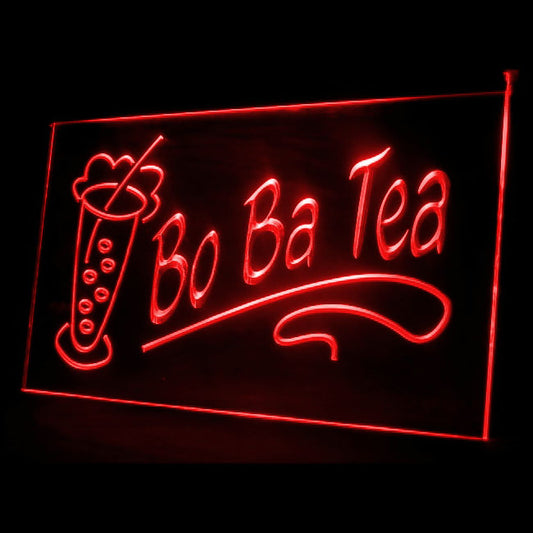 110084 OPEN Boba Tea Bo ba Bubble Bar Cafe Home Decor Open Display illuminated Night Light Neon Sign 16 Color By Remote