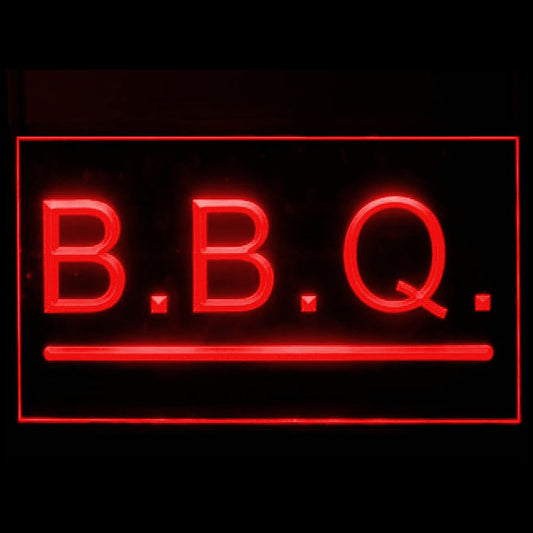 110086 BBQ Grills Bar Barbecue Restaurant Shop Home Decor Open Display illuminated Night Light Neon Sign 16 Color By Remote