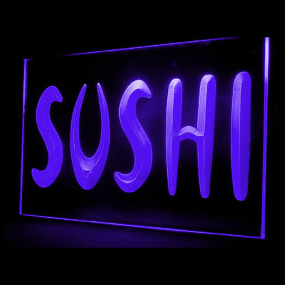 110087 Sushi Bar Japanese Restaurant Cafe Home Decor Open Display illuminated Night Light Neon Sign 16 Color By Remote