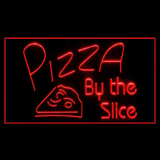 110095 Pizza By The Slice Cafe Take Away Shop Home Decor Open Display illuminated Night Light Neon Sign 16 Color By Remote