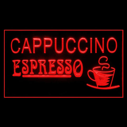 110102 Espresso Cappuccino Coffee Cafe Shop Home Decor Open Display illuminated Night Light Neon Sign 16 Color By Remote