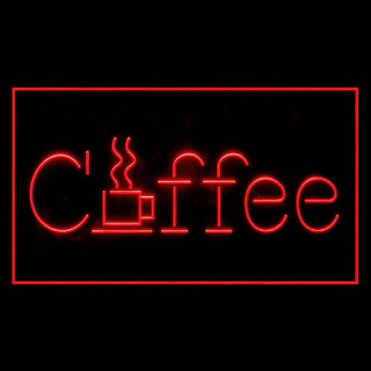 110107 Cup Coffee Cafe Shop Home Decor Open Display illuminated Night Light Neon Sign 16 Color By Remote