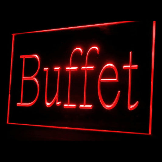 110111 Buffet Cafe Restaurant Bar Home Decor Open Display illuminated Night Light Neon Sign 16 Color By Remote