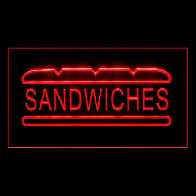 110115 Sandwiches Cafe Bar Shop Restaurant Home Decor Open Display illuminated Night Light Neon Sign 16 Color By Remote