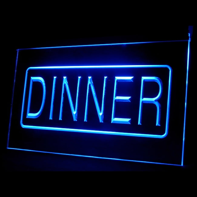 110116 Dinner Recipes Restaurant Cafe Home Decor Open Display illuminated Night Light Neon Sign 16 Color By Remote