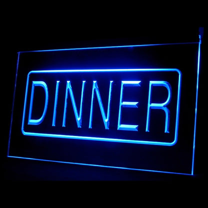 110116 Dinner Recipes Restaurant Cafe Home Decor Open Display illuminated Night Light Neon Sign 16 Color By Remote