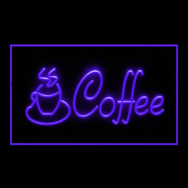 110117 Cup Coffee Cafe Shop Home Decor Open Display illuminated Night Light Neon Sign 16 Color By Remote