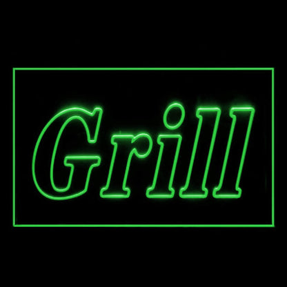 110120 Grill OPEN Bar Pub BBQ Restaurant Cafe Home Decor Open Display illuminated Night Light Neon Sign 16 Color By Remote