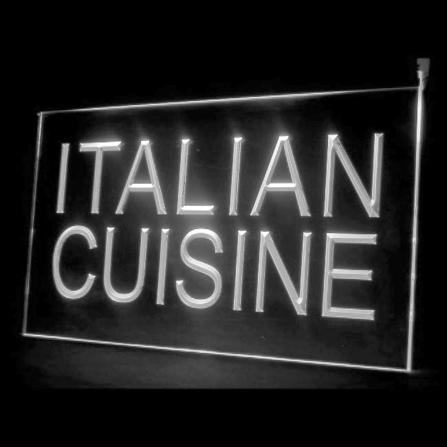 110121 Italian Cuisine Restaurant Cafe Home Decor Open Display illuminated Night Light Neon Sign 16 Color By Remote
