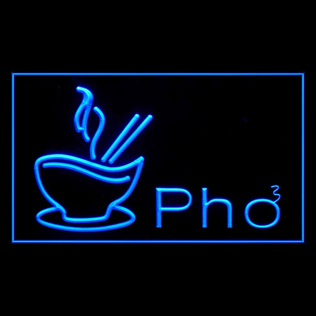 110125 Pho Vietnamese Vietnam Noodle Home Decor Open Display illuminated Night Light Neon Sign 16 Color By Remote