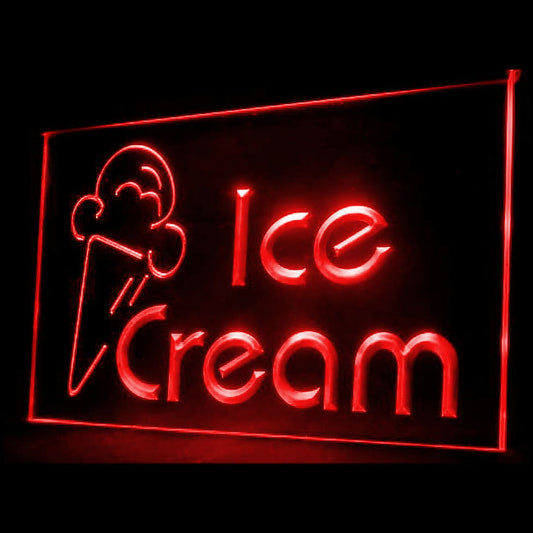 110126 OPEN Ice Cream Cafe Shop Home Decor Open Display illuminated Night Light Neon Sign 16 Color By Remote