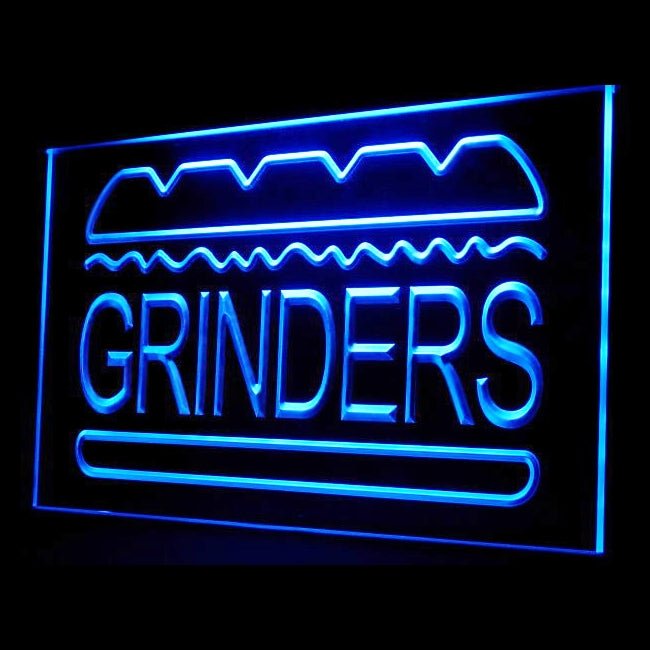 110129 Grinder Sandwich Shop Cafe Home Decor Open Display illuminated Night Light Neon Sign 16 Color By Remote