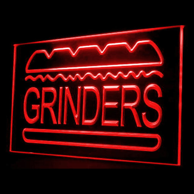 110129 Grinder Sandwich Shop Cafe Home Decor Open Display illuminated Night Light Neon Sign 16 Color By Remote
