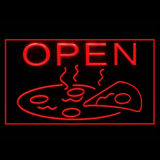 110131 OPEN Pizza Cafe Restaurant Home Decor Open Display illuminated Night Light Neon Sign 16 Color By Remote