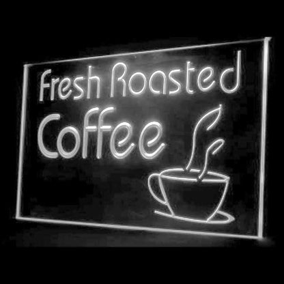 110136 Fresh Roasted Coffee Cup Shop Cafe Home Decor Open Display illuminated Night Light Neon Sign 16 Color By Remote