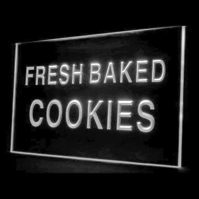110138 Fresh Baked Cookies Cafe Cake Shop Home Decor Open Display illuminated Night Light Neon Sign 16 Color By Remote