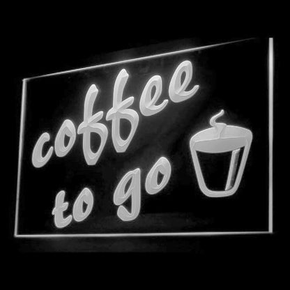 110140 Coffee To Go Cafe Shop Take Away Home Decor Open Display illuminated Night Light Neon Sign 16 Color By Remote