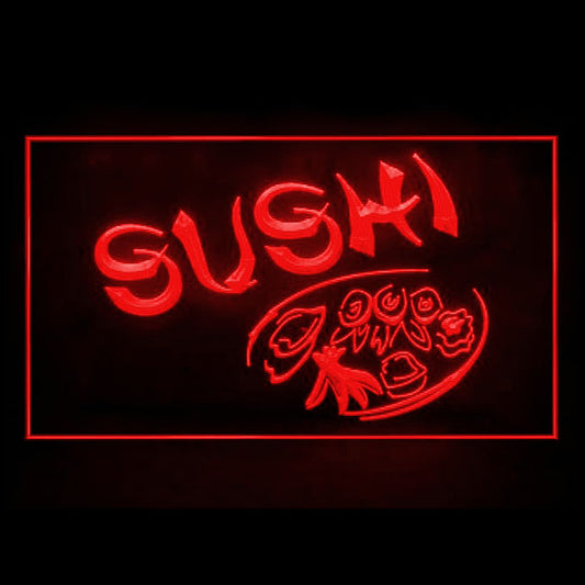 110144 Sushi Bar Japanese Restaurant Cafe Home Decor Open Display illuminated Night Light Neon Sign 16 Color By Remote