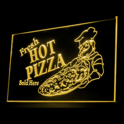 110150 Pizza Cafe Restaurant Shop Home Decor Open Display illuminated Night Light Neon Sign 16 Color By Remote