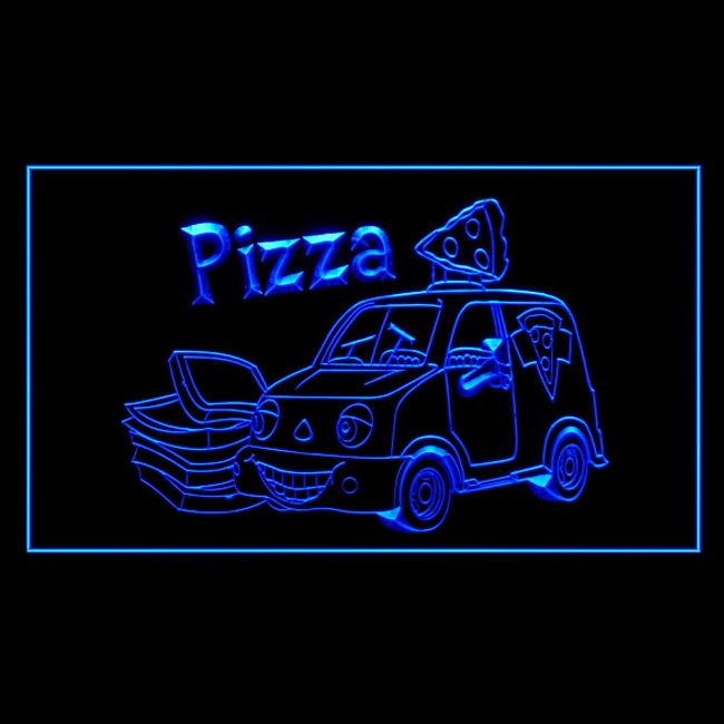110151 Pizza Cafe Restaurant Shop Home Decor Open Display illuminated Night Light Neon Sign 16 Color By Remote