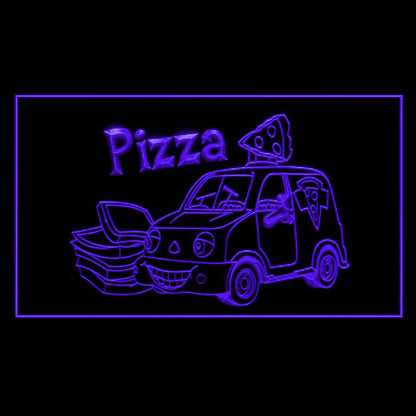 110151 Pizza Cafe Restaurant Shop Home Decor Open Display illuminated Night Light Neon Sign 16 Color By Remote