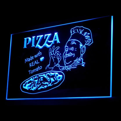 110152 Pizza Cafe Restaurant Shop Home Decor Open Display illuminated Night Light Neon Sign 16 Color By Remote