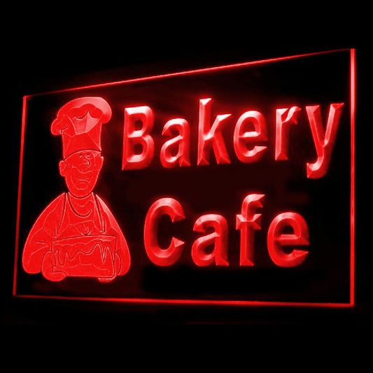 110157 Bakery Cafe Shop Home Decor Open Display illuminated Night Light Neon Sign 16 Color By Remote